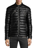 Zip-Up Puffer Jacket, Black