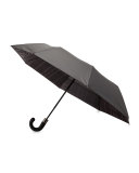Strand Check-Reverse Umbrella, Charcoal
