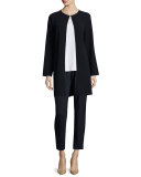 Divina Textured Long Coat