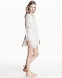 Bittern Embroidered-Lace Dress