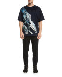 Sorayama Hajime Robot Dinosaur T-Shirt, Navy