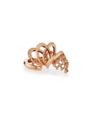 Camouflage Rose Gold & Diamond Flex Ring