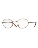 Empire Suite Photochromic Oval Sunglasses, Gold/Clear