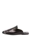 Jaelle Soft Calf Leather Slide, Black