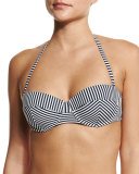 Striped Underwire Swim Top