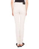 Five-Pocket Skinny Jeans, Cream