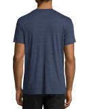 Gradient Sunset V-Neck T-Shirt, Navy