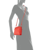 Intrecciato Small Crossbody Bag, Red