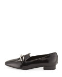 Lennox Leather Link Loafer, Black