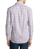 Sonoma Plaid Long-Sleeve Sport Shirt, Clementine