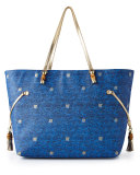 Bay Blue Upscale Mizner Tote