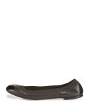 Jolie Logo Ballerina Flat, Black