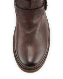 Valerie Shearling-Lined Buckle Boot
