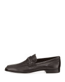 Brignant Horsebit Leather Loafer, Safari (Olive)