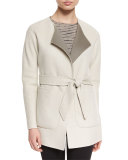 Belted Reversible Coat, Light Brown