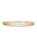 18k Rose Gold Bangle with Diamonds