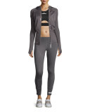 The Performance 7/8-Length Compression Tights, Granite