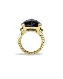 Wheaton Ring with Black Onyx and Diamonds in Gold