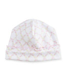 Fairy Tale Princess Floral Baby Hat, Pink/White