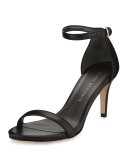Nunaked Leather Sandal, Black