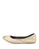 ZeroGrand Stagedoor Stud Ballerina Flat, Soft Gold