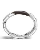 Bamboo Rosewood Hinged Link Bangle