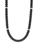Black Caviar 8-Bar Beaded Necklace