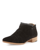 Serafina Suede Ankle Boot, Black