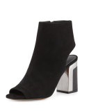 Fenmore Peep-Toe Bootie, Black