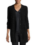 Tamara Cashmere Donegal Cardigan, Black