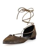 Gilligan Lace-Up d'Orsay Flat, Pyrite Nocturne