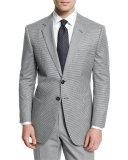 Taylor Mod-Houndstooth Wool Sport Coat, Light Gray