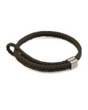 Men's Woven Leather Bracelet