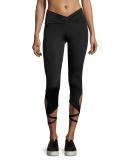 Ballerina Capri Performance Leggings, Black