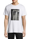 Horse Statue Graphic T-Shirt, White