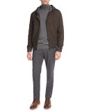Featherweight Turtleneck Sweater, Heather Cinder