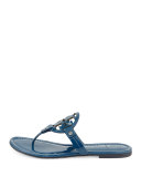 Miller Flat Patent Sandal, Province Blue