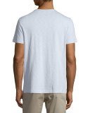 Short-Sleeve Slub Jersey Tee, Lucent Blue