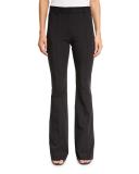 Hibiscus High-Rise Flare Pants, Black