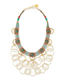 Turquoise Beaded Chain Necklace