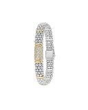 9mm Caviar & Diamond Station Bracelet