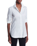 Long-Sleeve Button-Front Shirt, Plus Size  