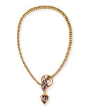 Estate Antique Snake Necklace in 18K Gold