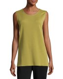 Long Knit Wool Tank, Leaf