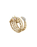 Naga 18k Dragon Coil Ring, Size 6
