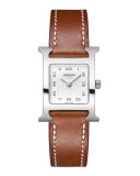 Heure H Watch on a Natural Barenia Calf Strap