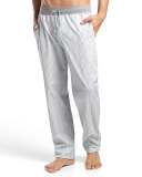 Alvaro Striped Lounge Pants, Gray/Blue