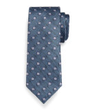 Square Medallion Silk Tie