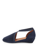 Natalia d'Orsay Demi-Wedge Pump, Navy