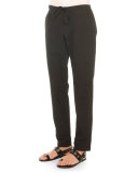 Lightweight Drawstring Pants, Black 